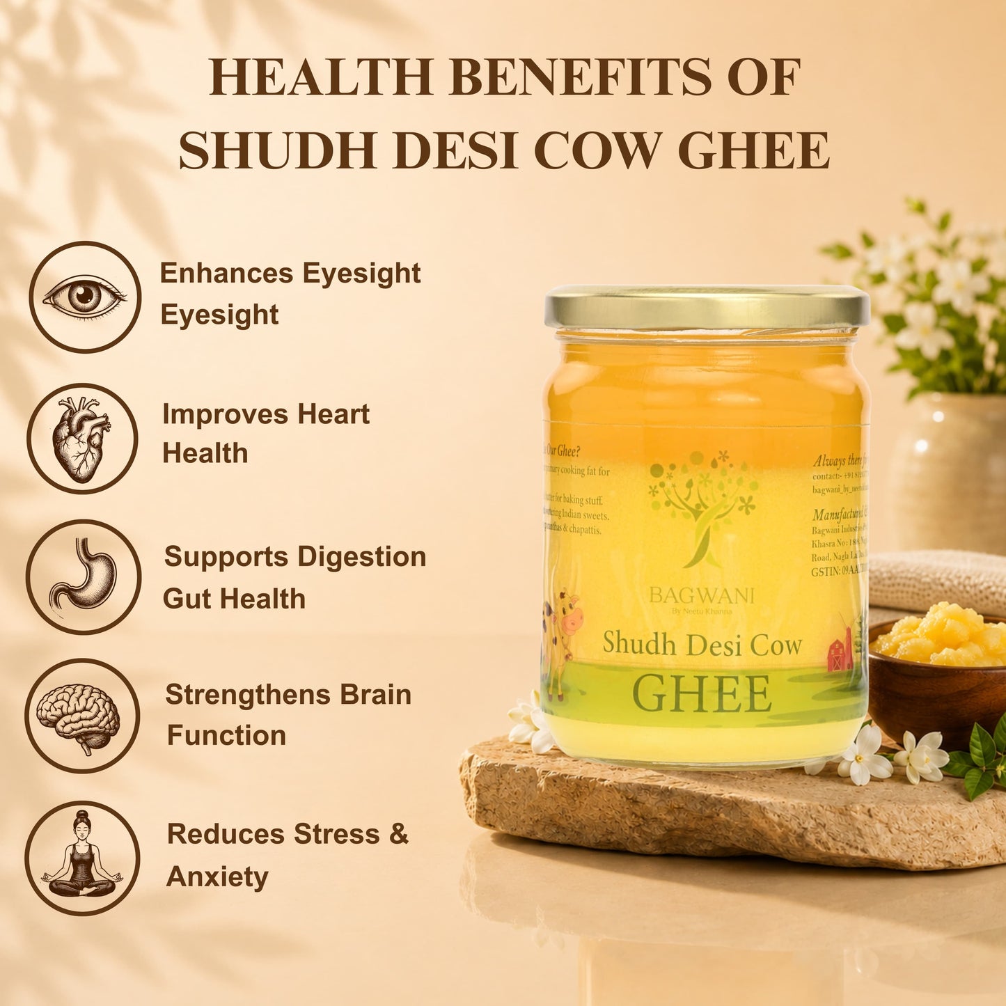 Shudh Desi A2 Cow Ghee( BILONA METHOD)