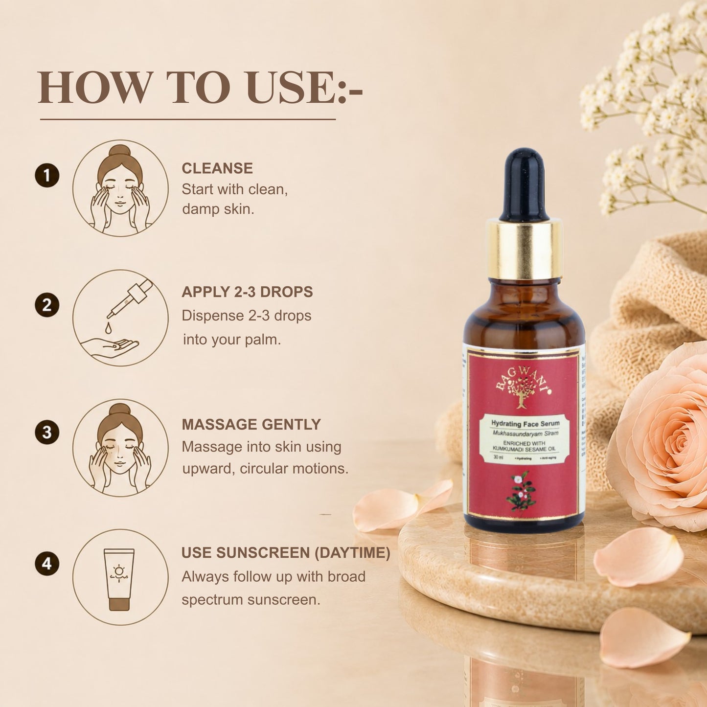MukhaSaundaryam™ Hydrating Face Serum - 30ml