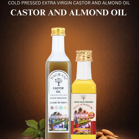 Hair Rescue Duo (500ml Castor Oil + 100ml Almond Oil)