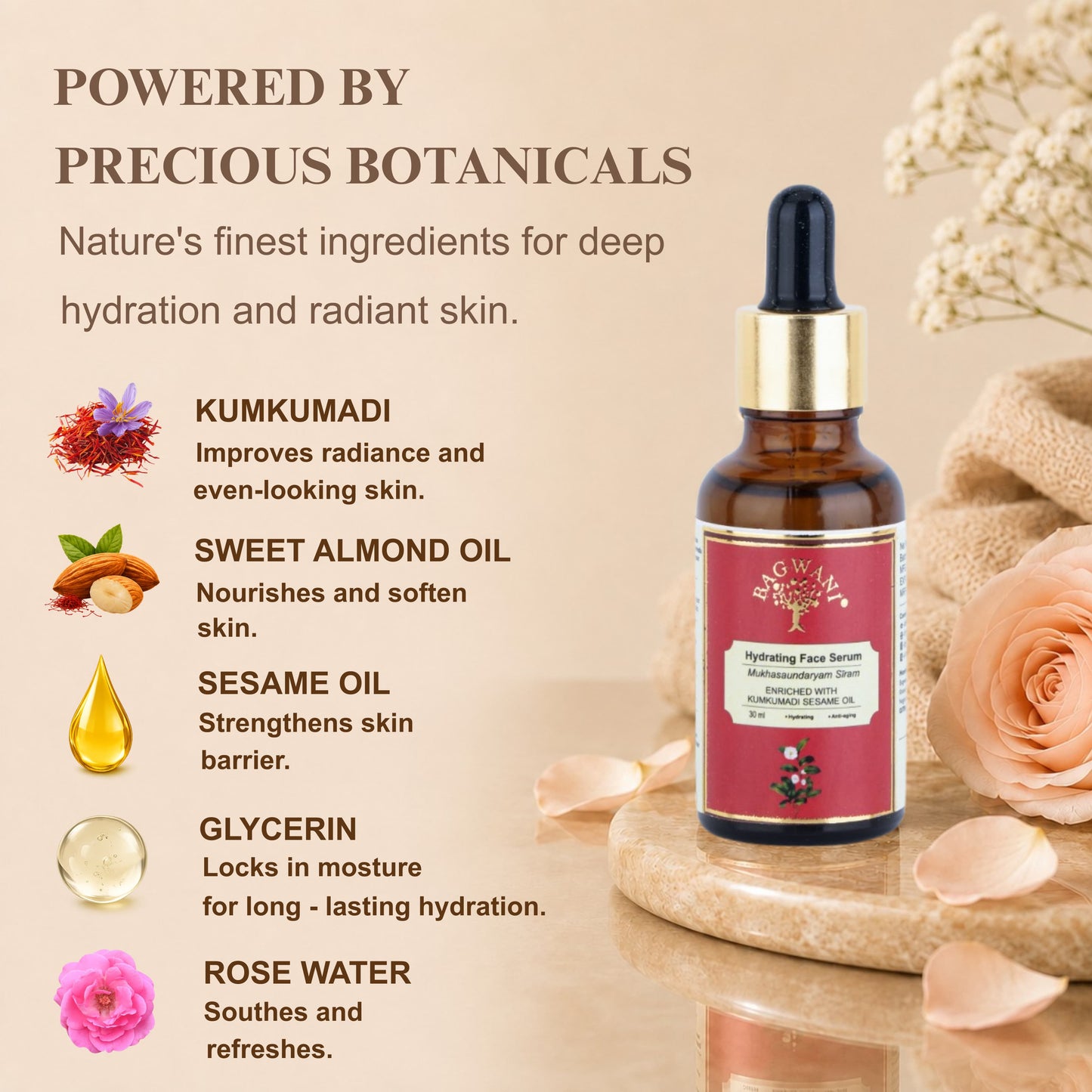 MukhaSaundaryam™ Hydrating Face Serum - 30ml