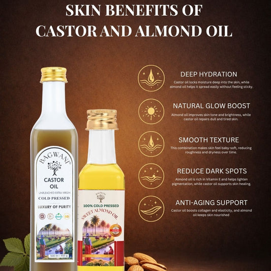 Hair Rescue Duo (500ml Castor Oil + 100ml Almond Oil)