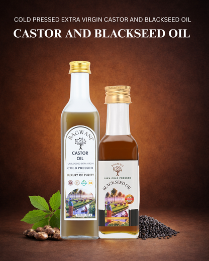Shield & Shine Duo (500ml Castor Oil + 100ml Kalonji Oil)