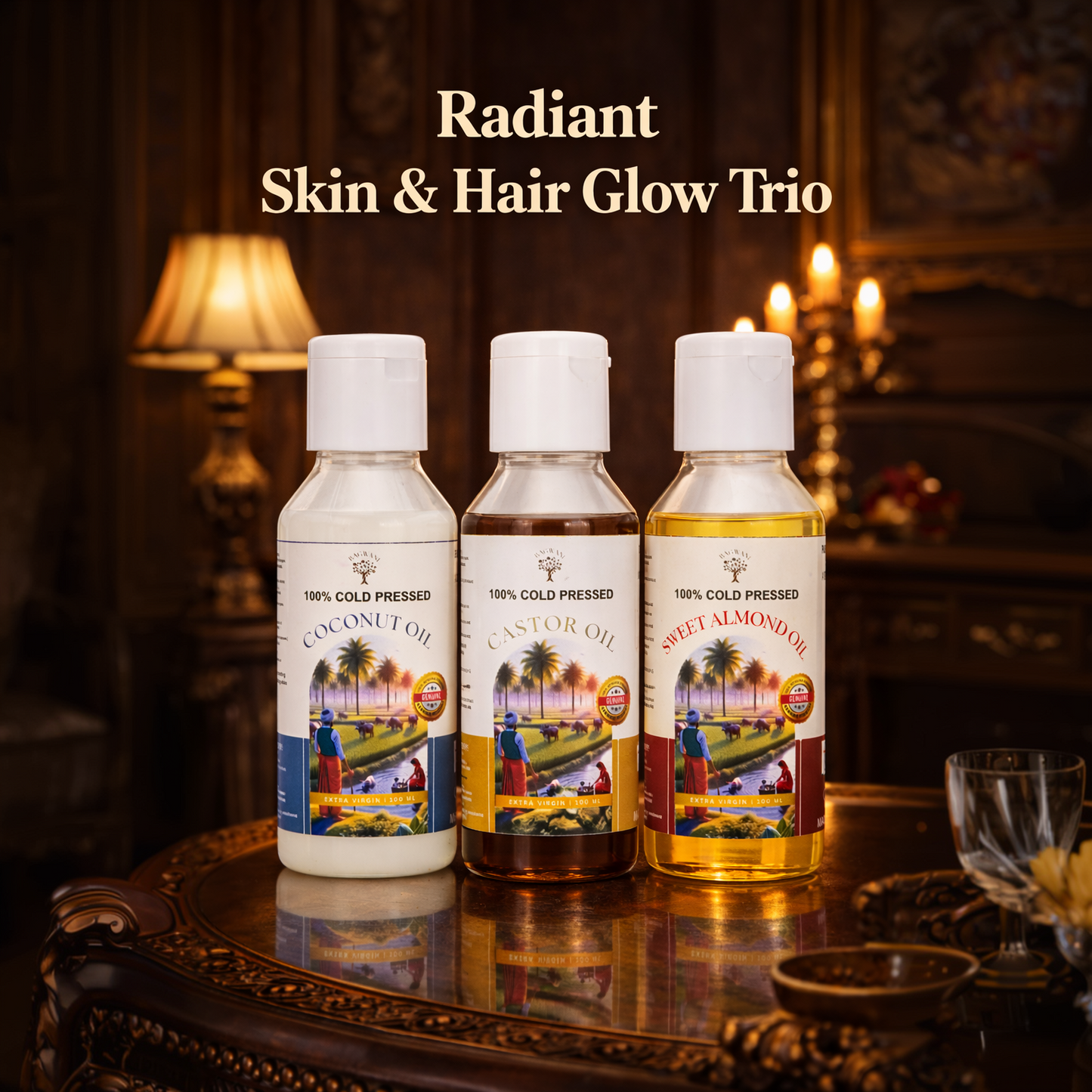 Radiant Skin & Hair Glow Trio