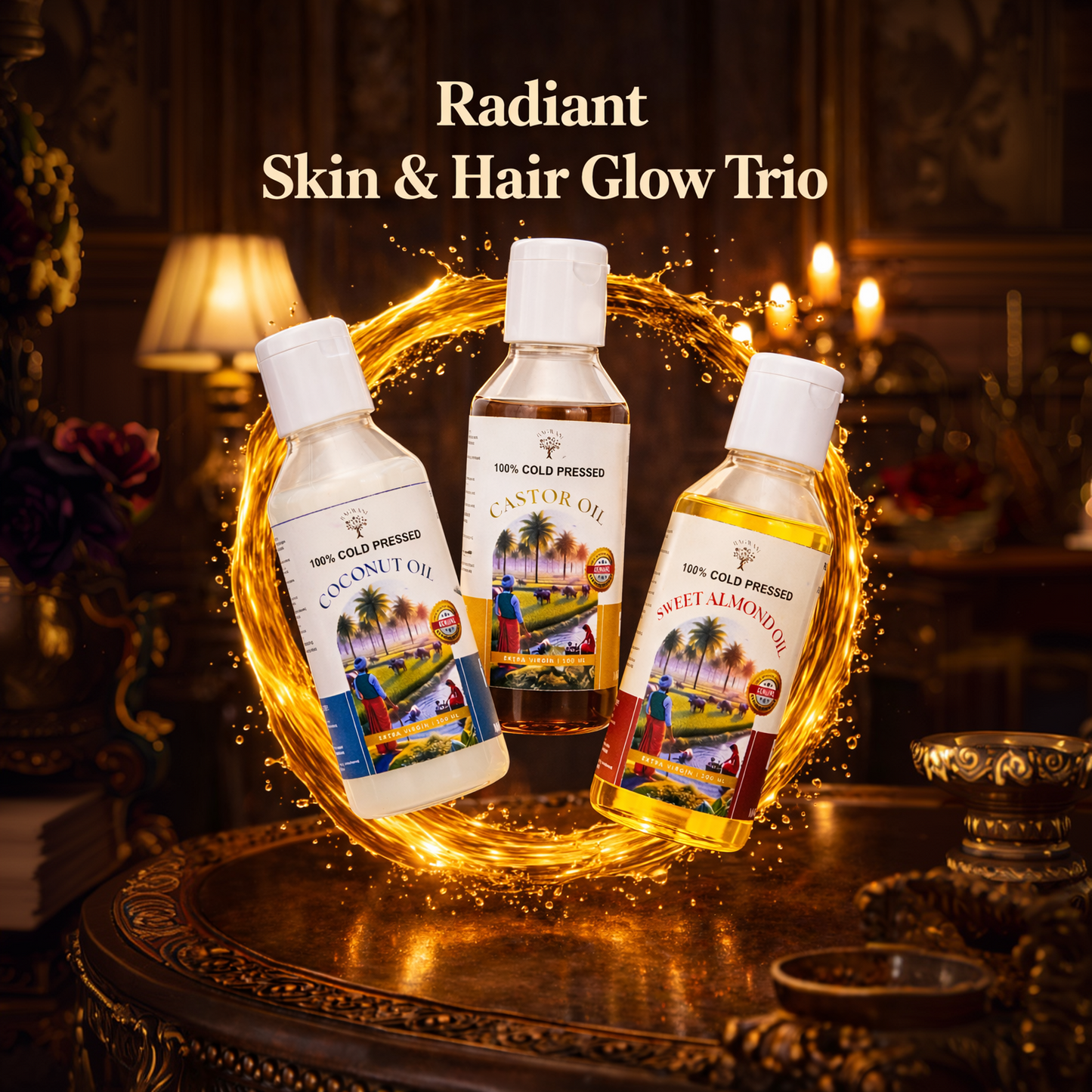Radiant Skin & Hair Glow Trio