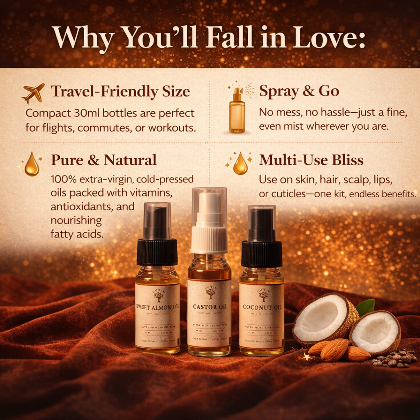 Travel Spray Trio (30ml X 3Pack)