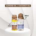 Bagwani Extra Virgin Almond Oil 60ml + Coconut Oil 100ml