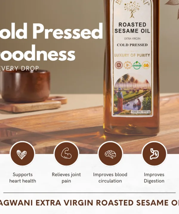 cold pressed roasted sesame oil